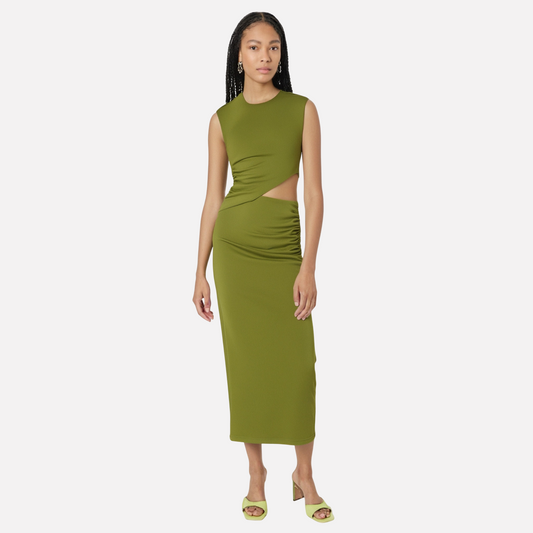 Spring new hollow out design long dress